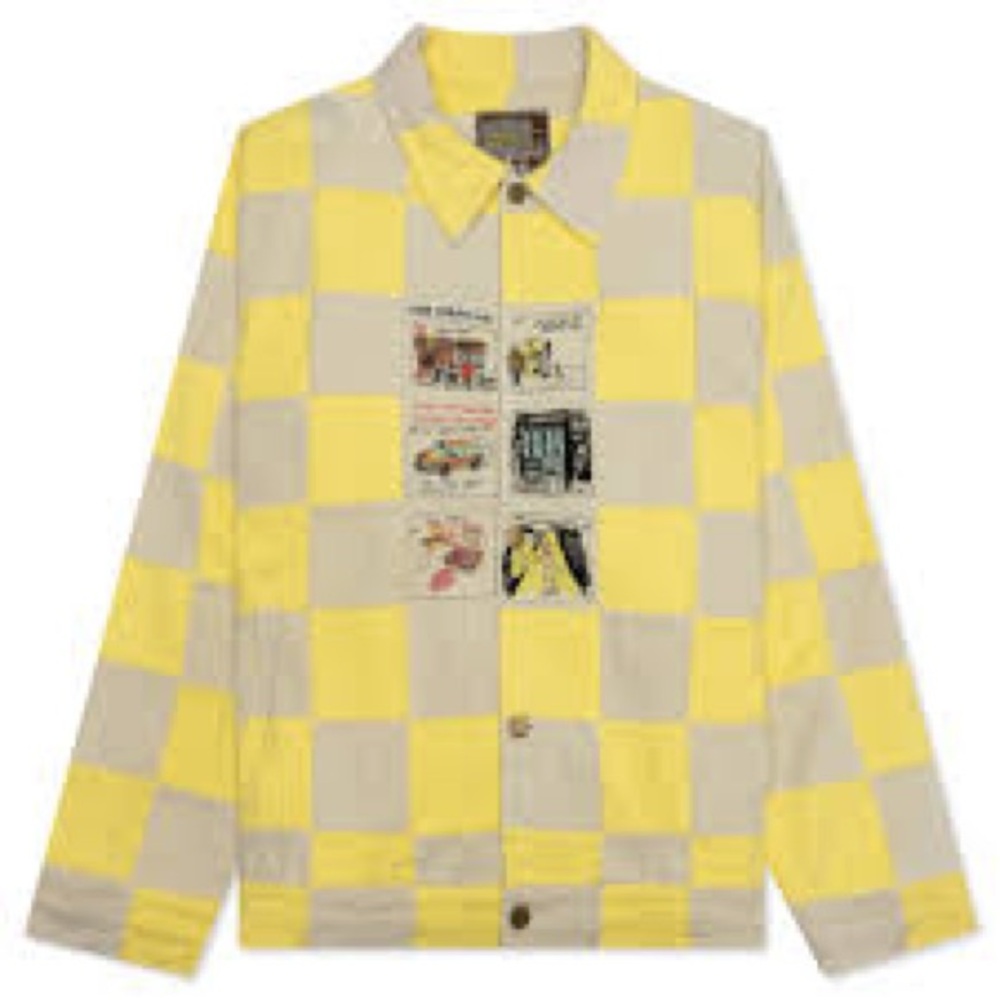 KidSuper 2023 Yellow Checkered Jacket